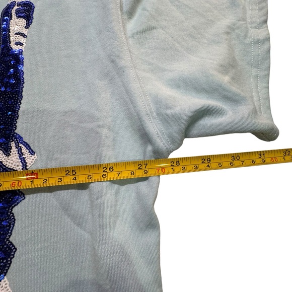 Peach Love - crop Sequins Statue of Liberty T-shirt NWT - Picture 5 of 8